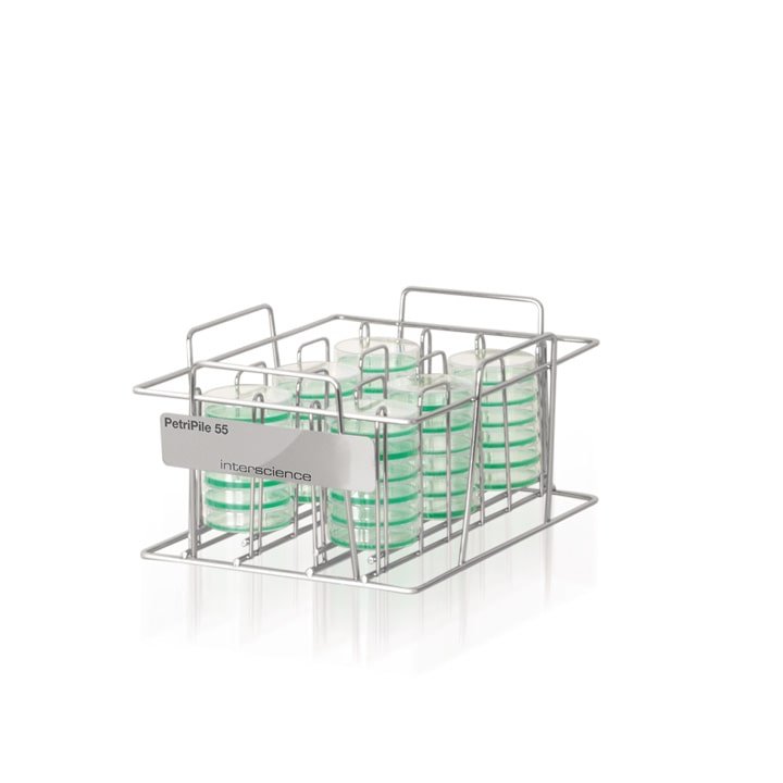 Petripile 55 (Ref. 241 055) - Transportgestell für 36 Petrischalen Ø 55 mm
