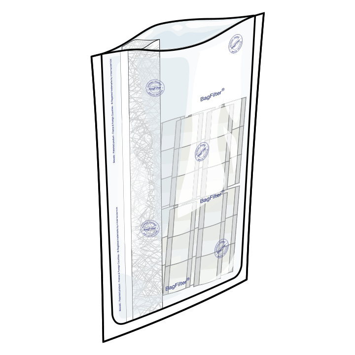 instaBAG MILK 3375 (Réf. 115 337) - Sac-filtre 3500 mL avec milieu déshydraté