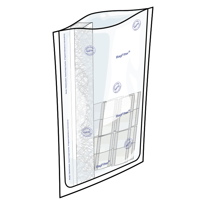 instaBAG MILK 2250 (Réf. 115 225) - Sac-filtre 3500 mL avec milieu déshydraté